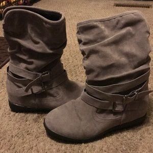 Gray Boots